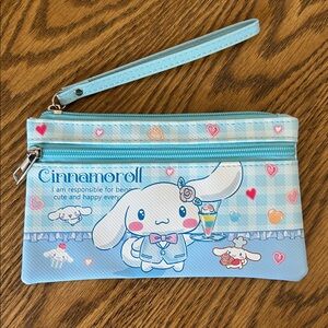 New* Cinnamoroll Character | 2 Zipper Wristlet | 8 x 4.5 inches
